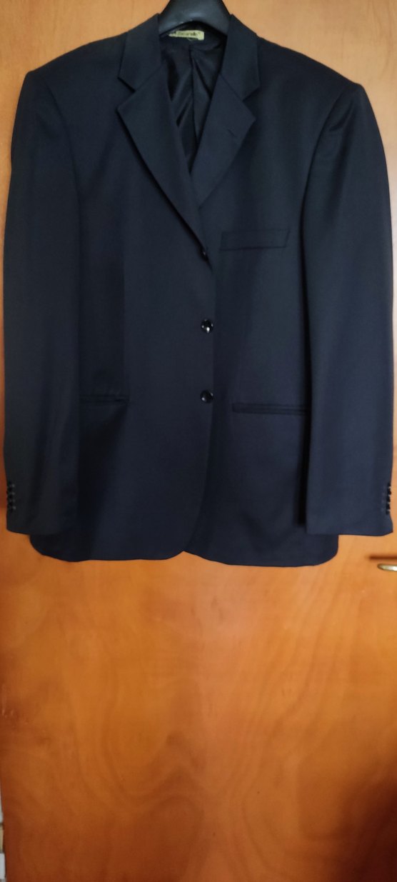 Düğmeli Siyah Erkek Takım Elbise - Görsel 2