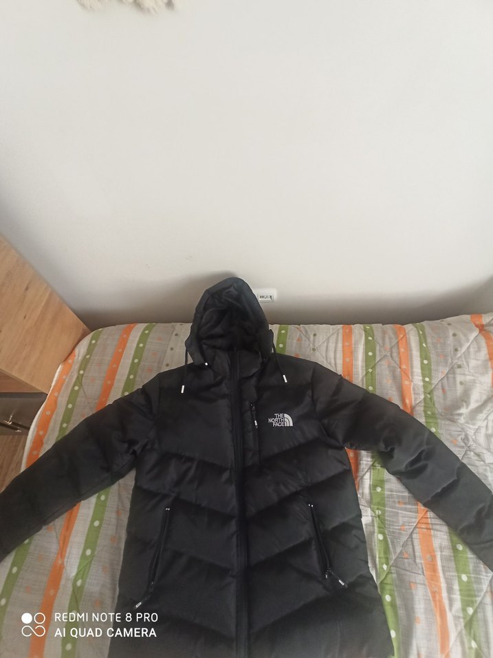 Siyah Fermuarlı Erkek Mont, Yüksek Yaka, Kapüşonlu - Görsel 3