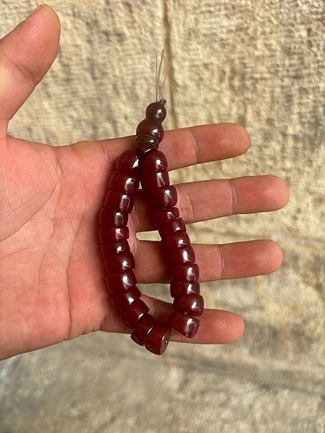 Beden bordo Renk Orjinal Osmanlı Sıkma Tesbih