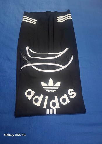 Siyah Adidas Baskılı Kısa Kollu Günlük Elbise - Görsel 4