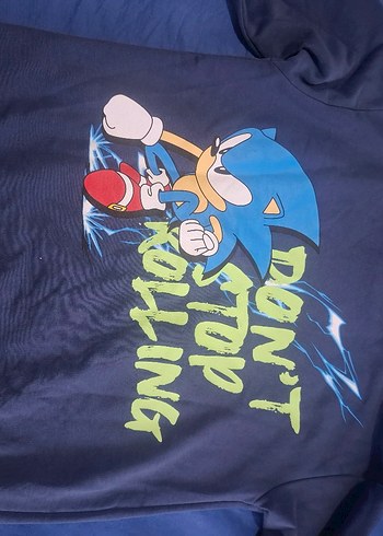 Sonic Baskılı Mavi Erkek Tişörtü - Görsel 2