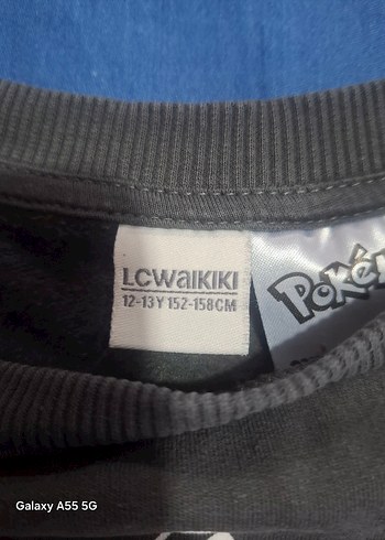 Gri Pikachu Baskılı Erkek Sweatshirt - Görsel 3