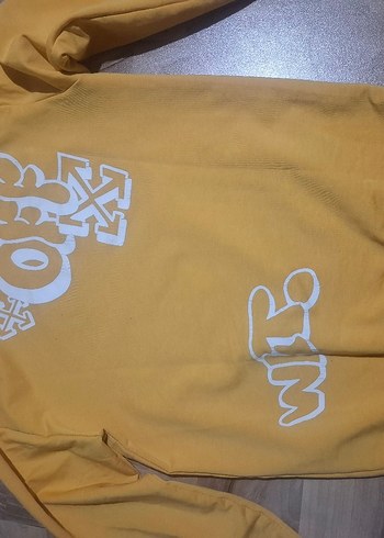 Sarı Oversize Erkek Sweatshirt 12.13 yaş için - Görsel 2