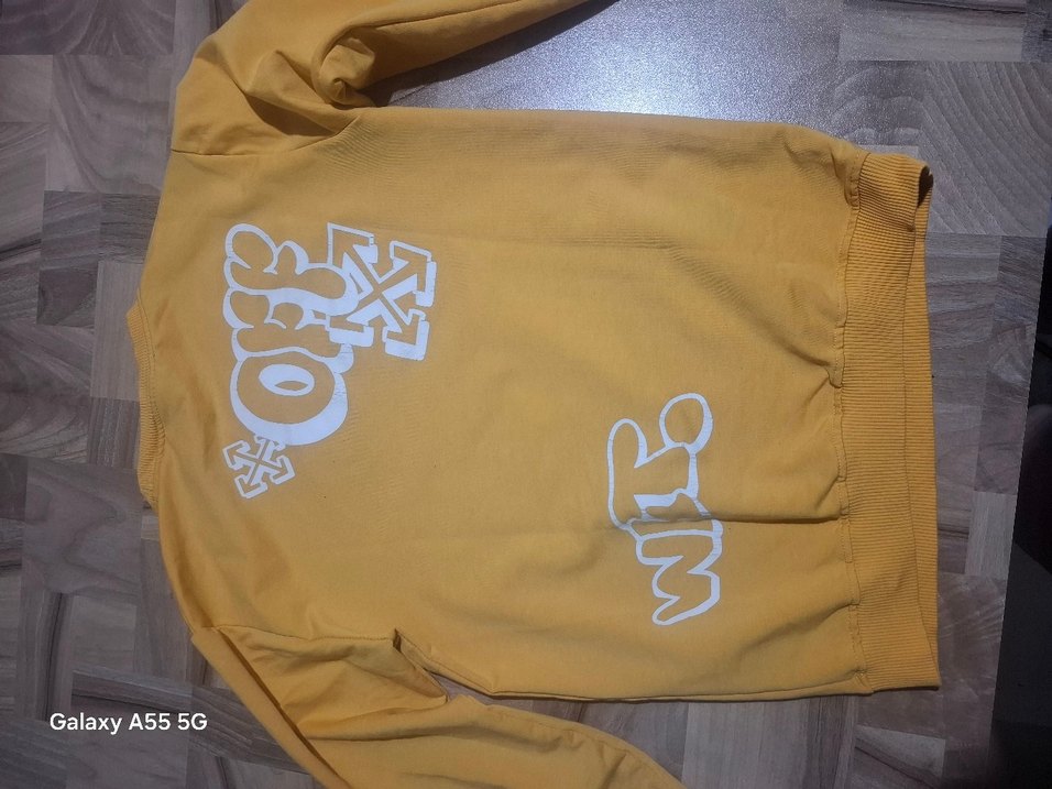 Sarı Oversize Erkek Sweatshirt 12.13 yaş için - Görsel 2