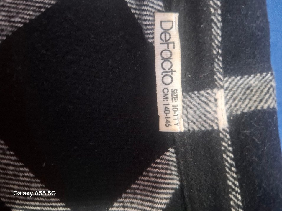 Erkek cocuk 11.12.yas Kareli Uzun Kollu Gömlek kışlık oduncu - Görsel 3