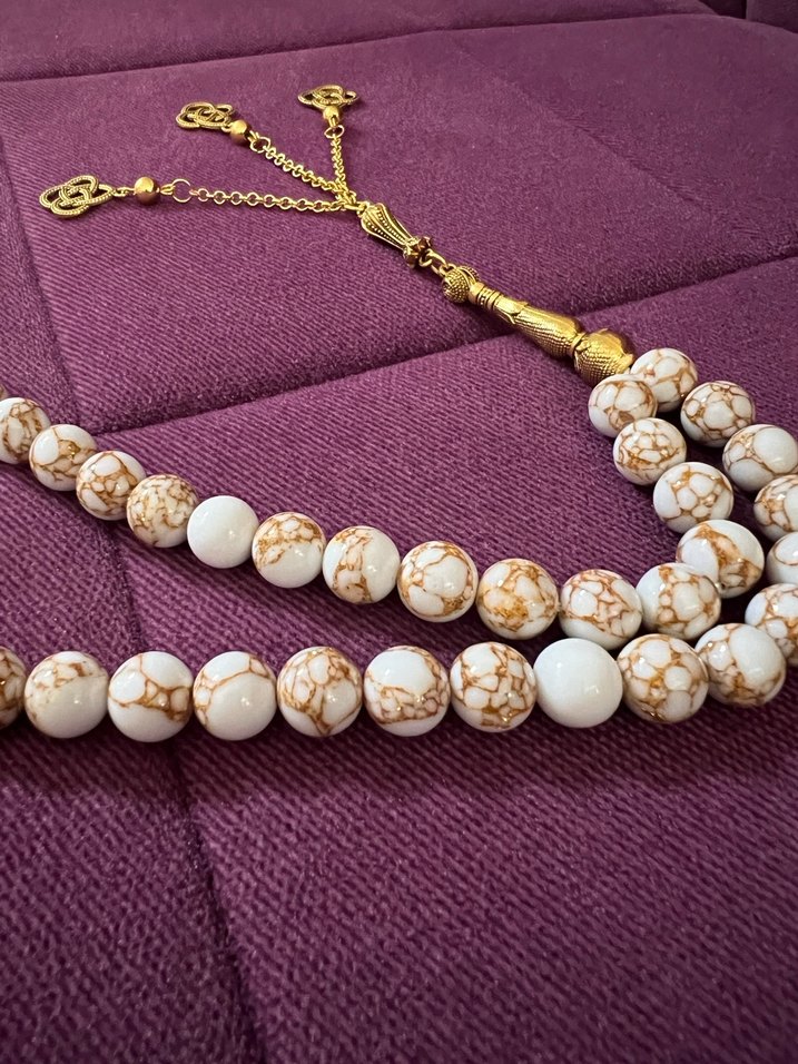 99lu Havlit Taş Bayan Tesbih - Görsel 3