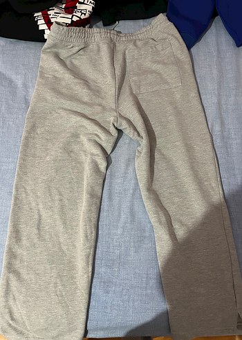 gri Rahat Kesim unisex Eşofman Altı - Görsel 2