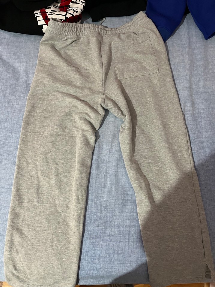 gri Rahat Kesim unisex Eşofman Altı - Görsel 2