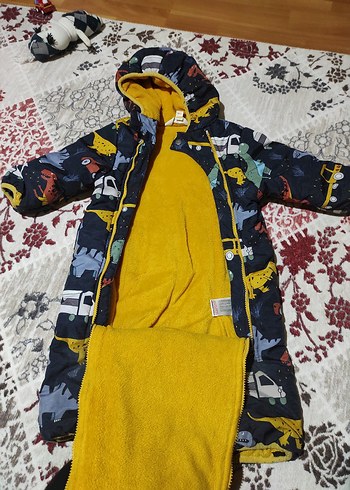 Desenli Bebek Kayak Tulumu Fermuarlı - Görsel 3