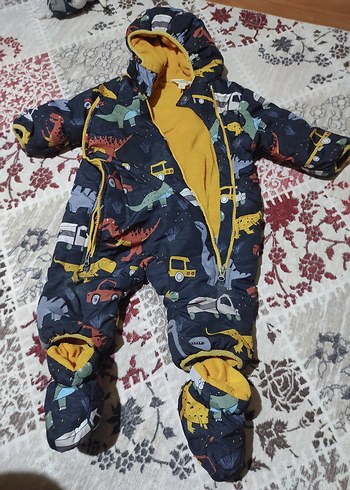 Desenli Bebek Kayak Tulumu Fermuarlı - Görsel 2