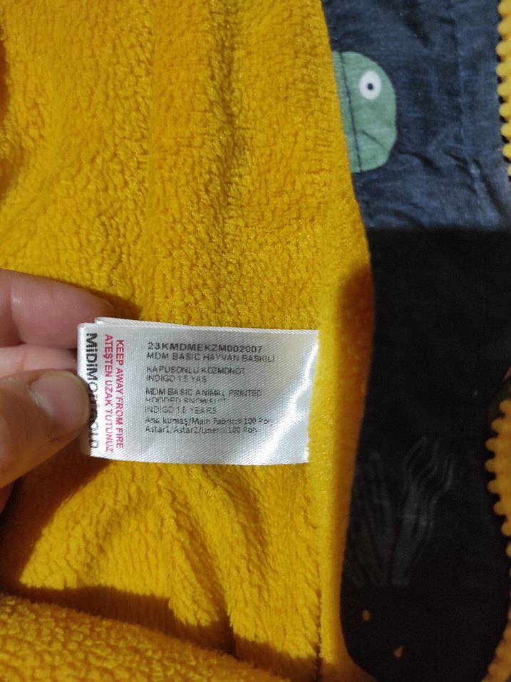 Desenli Bebek Kayak Tulumu Fermuarlı - Görsel 4