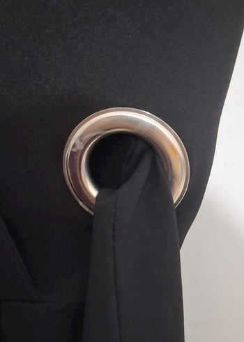 V Yaka Siyah Tulum - Görsel 6