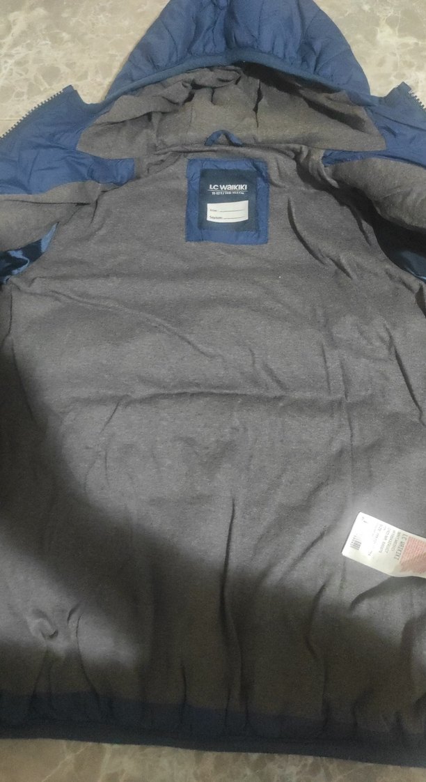 Mavi Fermuarlı Erkek çocuk Mont - Görsel 2