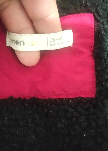 Koyu Kırmızı Düğmeli Erkek Çocuk Mont - Görsel 4