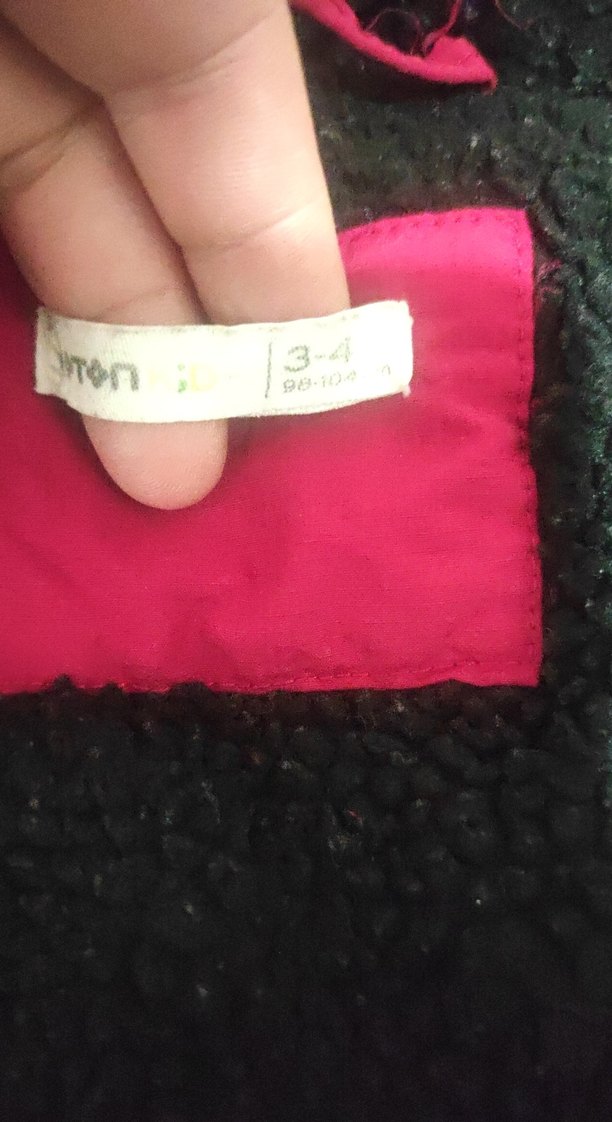 Koyu Kırmızı Düğmeli Erkek Çocuk Mont - Görsel 4