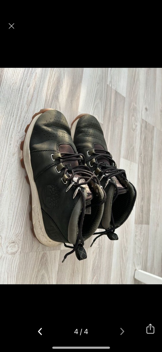 Siyah Timberland Bağcıklı Erkek Outdoor Bot - Görsel 4