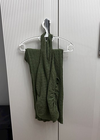 Kadın Kolsuz Haki Jumpsuit - Görsel 8