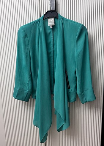 Turkuaz V Yaka Hamile Bluzu - Görsel 7