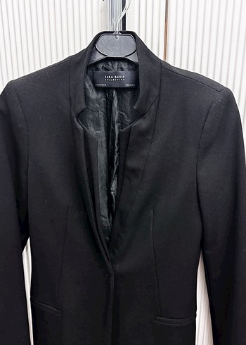 Kadın Siyah Uzun Kollu Blazer Ceket - Görsel 3