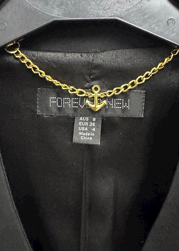 Kemerli Siyah Mini Kadın Blazer - Görsel 3