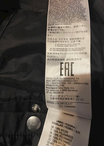 DIESEL Unisex Biker Ceket - Görsel 7