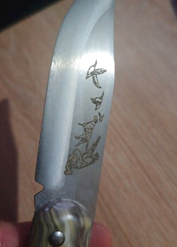 çakı avcı motifli jilet keskinlik - Görsel 2