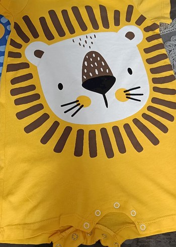 Renkli Aslan Baskılı Çocuk Tulumları(3'lü) - Görsel 2