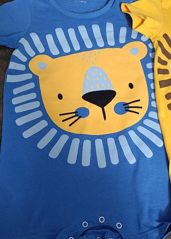 Renkli Aslan Baskılı Çocuk Tulumları(3'lü) - Görsel 3