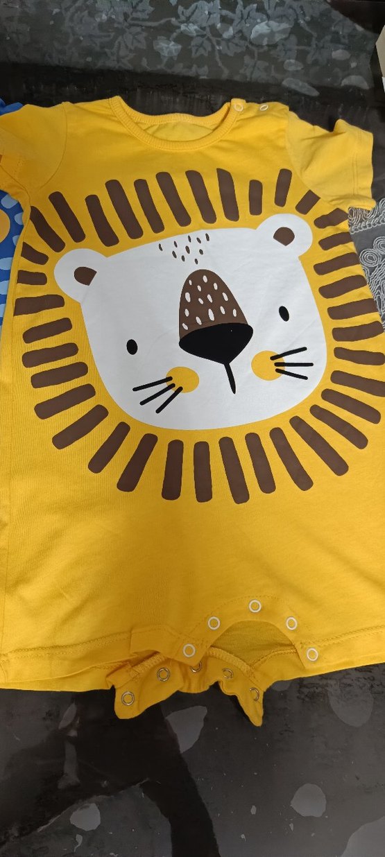 Renkli Aslan Baskılı Çocuk Tulumları(3'lü) - Görsel 2