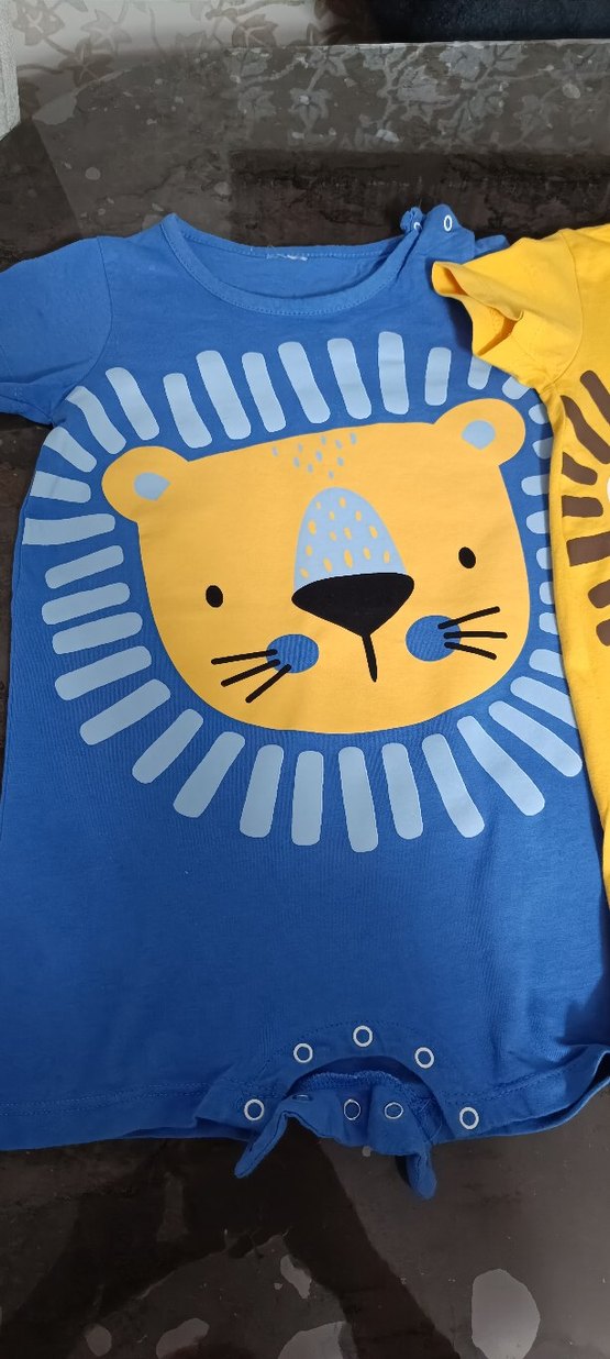 Renkli Aslan Baskılı Çocuk Tulumları(3'lü) - Görsel 3