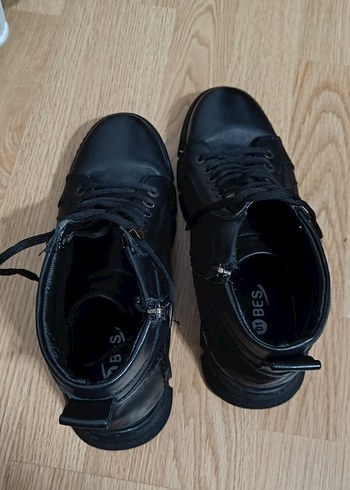 Flo Ayakkabı Deri Siyah Bağcıklı Erkek Kauçuk Bot - Görsel 6