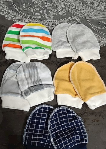 Erkek Çocuk  Pamuk Eldiven Seti(5 li) - Görsel 2