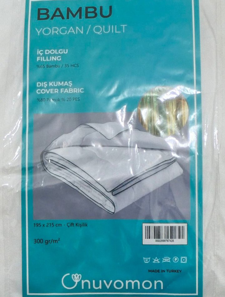 NUVOMON BAMBU YORGAN BÜYÜK BOY ÇİFT KİŞİLİK - Görsel 2