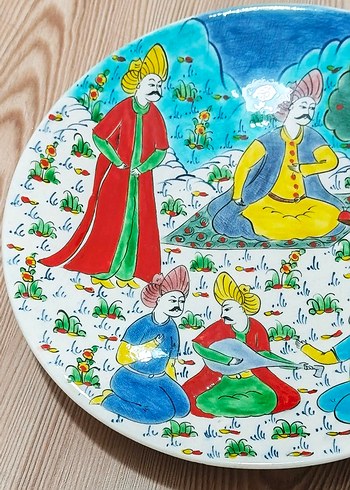 OSMANLI MİNYATÜR ÇİNİ TABAK EMSALSİZ - Görsel 2