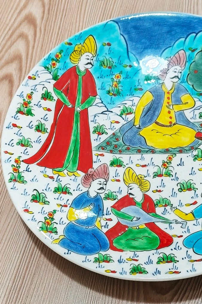 OSMANLI MİNYATÜR ÇİNİ TABAK EMSALSİZ - Görsel 2