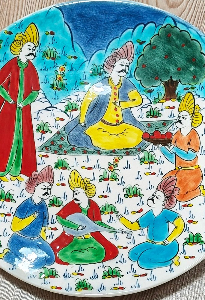 OSMANLI MİNYATÜR ÇİNİ TABAK EMSALSİZ - Görsel 3