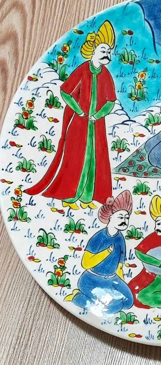 OSMANLI MİNYATÜR ÇİNİ TABAK EMSALSİZ - Görsel 5