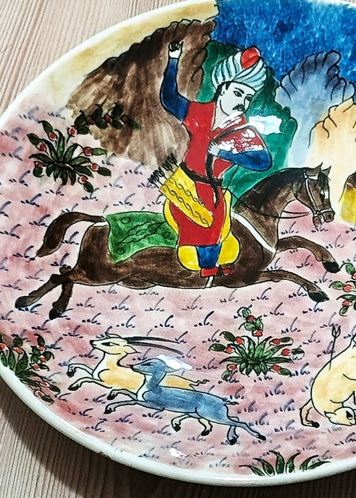 OSMANLI MİNYATÜR ÇİNİ TABAK ÖZEL İŞÇİLİK EMSALSİZ, TR'DE TEK - Görsel 3