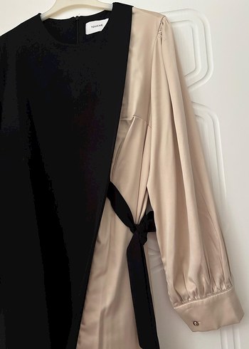 Siyah  Uzun Kadın Elbise - Görsel 5