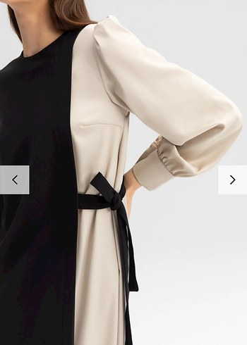 Siyah  Uzun Kadın Elbise - Görsel 2