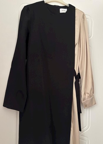 Siyah  Uzun Kadın Elbise - Görsel 6