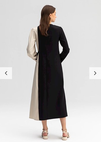 Siyah  Uzun Kadın Elbise - Görsel 3