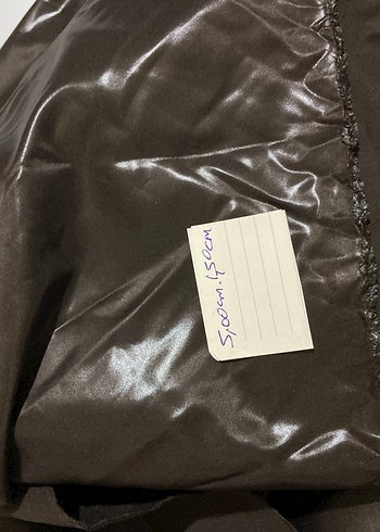 Parlak Koyu Kahve Su Geçirmez Parça Kumaş - Görsel 2