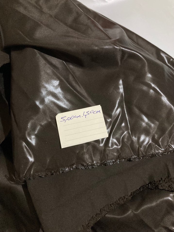 Parlak Koyu Kahve Su Geçirmez Parça Kumaş - Görsel 3