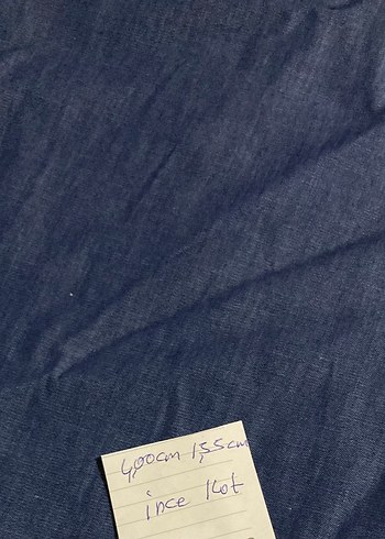 İnce dokulu esnemeyen parça kot kumaş - Görsel 2