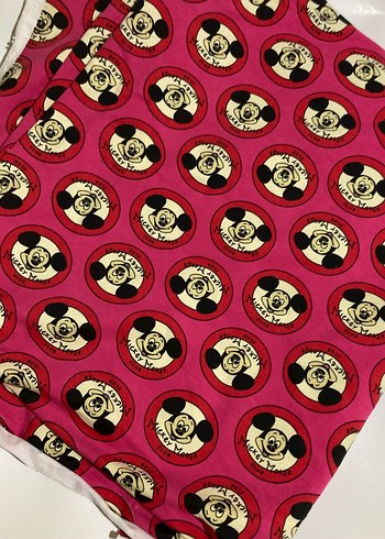 Mickey Baskılı Parça Penye Kumaş - Görsel 2