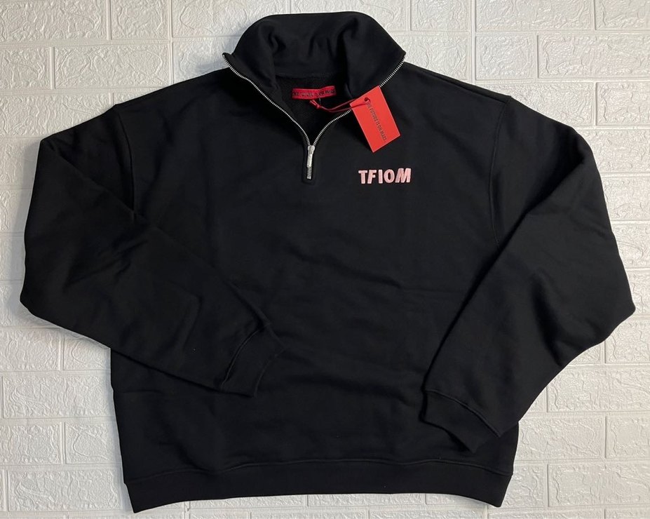 TFIOM Fermuarlı Oversize Sweatshirt - Görsel 3