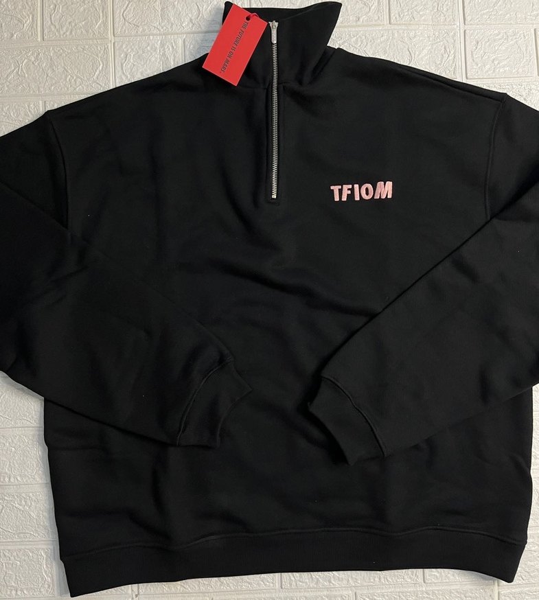 TFIOM Fermuarlı Oversize Sweatshirt - Görsel 5