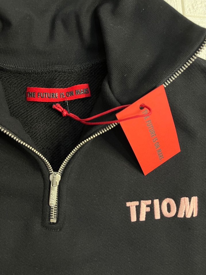 TFIOM Fermuarlı Oversize Sweatshirt - Görsel 2