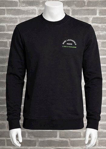 Karl Lagerfeld Siyah Erkek Sweatshirt - Görsel 5